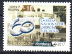 Stamps Honduras -  60th  ANIVERSARIO  DE  LA  E.N.E.E.  ANTIGUO  EDIFICIO  DE  LA  EMPRESA.