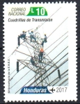 Stamps Honduras -  60th  ANIVERSARIO  DE  LA  E.N.E.E.  CUADRILLAS  DE  TRANSMISIÓN.