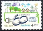 Sellos de America - Honduras -  60th  ANIVERSARIO  DE  LA  E.N.E.E.  EMBLEMA.