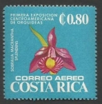 Stamps Costa Rica -  Sobralia Macrantha Splendens