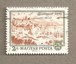 Stamps Hungary -  Vista de Budapest en 1972