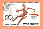 Sellos de Asia - Corea del norte -  JUEGOS  OLÍMPICOS  BARCELONA  1992.  LANZAMIENTO  DE  DISCO.