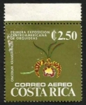 Stamps Costa Rica -  Primera Exposición Centroamericana de Orquídeas 