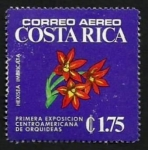 Stamps Costa Rica -  Primera Exposición Centroamericana de Orquídeas 