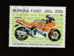 Stamps : Africa : Burkina_Faso :  Centenario de la incencion de la motocicleta
