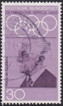 Stamps Germany -  Pierre de Coubertin
