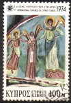 Stamps : Asia : Cyprus :  FRESCO  DE  SAN  NEÓFITO