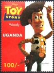 Sellos de Africa - Uganda -  HISTORIA  DE  JUGUETES.  WOODY.
