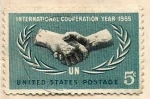 Sellos de America - Estados Unidos -  1051 - International Cooperation Year 