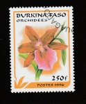 Stamps Burkina Faso -  Orquidea