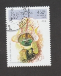 Stamps Laos -  Plantas insectívoras