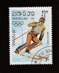 Stamps Laos -  J.O. Invierno Sarajevo  84