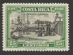 Sellos de America - Costa Rica -  414 - Columbus in Cariari (1947)