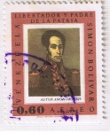 Stamps : America : Venezuela :  Simon Bolivar  5