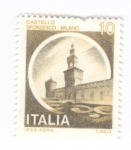 Stamps Italy -  Castillo Sporzesco