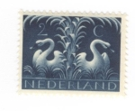 Stamps Netherlands -  Cisnes
