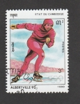 Stamps Cambodia -  J.O. de Invierno Albertville
