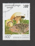 Stamps Cambodia -  Agaricus campestris