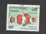 Sellos de Asia - Camboya -  Amphiprion percula