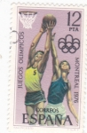 Stamps Spain -  JUEGOS OLÍMPICOS MONTREAL(42)