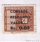 Sellos de America - Venezuela -  Timbre Fiscal 20