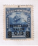 Stamps Venezuela -  Estatua de Simon Bolivar