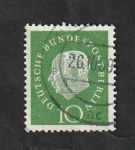Stamps Germany -  163 - Presidente Theodor Heuss