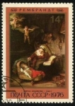 Stamps Russia -  4350 The 370th Birth Anniversary of Rembrandt (1976)