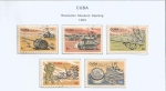 Stamps Cuba -  1049-1053 Museo de la Revolución (1965)