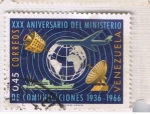 Stamps : America : Venezuela :  XXX aniversario del Ministerio de Comunicaciones