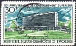 Stamps : Africa : Ivory_Coast :  10th  ANIVERSARIO  DE  LA  EDUCACIÓN  SUPERIOR.  CENTRO  UNIVERSITARIO  DE  ABIDJAN.