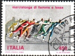 Sellos de Europa - Italia -  ESQUÍ  DE  LARGA  DISTANCIA