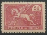 Sellos de America - Uruguay -  Airmail - Pegasus