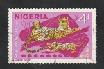 Stamps Nigeria -  182 - Leopardos