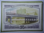 Stamps Russia -  URSS- Unión Soviética- Kalinin- Puente Kalinin, sobre el río Moscú.