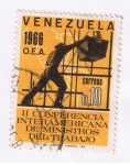 Sellos de America - Venezuela -  II conf. Interamericana de Maestros del Trabajo