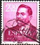 Stamps Spain -  JUAN  VÁZQUEZ  DE  MELLA  Y  FANJUL