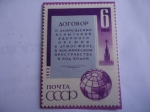 Stamps Russia -  Urss-Unión Soviética - Prueva Nuclear - Trato de prohibición..