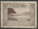 Stamps : America : Nicaragua :  Inauguración de Ferrocarril de Rivas (1932)