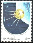 Sellos de America - Nicaragua -  ANIVERSARIO  ESPACIAL.  LUNA  1,  1959.
