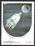 Stamps : America : Nicaragua :  ANIVERSARIO  ESPACIAL.  APOLO  11,  1969.