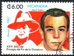 Stamps Nicaragua -  26th  ANIVERSARIO  DEL  PRINCIPIO  DEL  FIN  DE  LA  DICTADURA.  EDWIN  CASTRO.