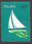 Stamps Poland -  Intercambio - Polish Sailing Ships 1974