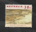 Stamps Australia -  1354 - Cocodrilos