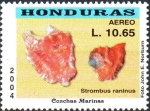 Stamps Honduras -  CONCHAS  MARINAS.  STROMBUS  RANINUS.