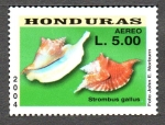 Stamps Honduras -  CONCHAS  MARINAS.  STROMBUS  GALLUS.