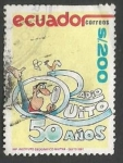 Stamps : America : Ecuador :  Radio Quito, 50 años