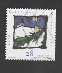 Stamps Hungary -  Ramo vegetal
