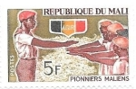 Sellos del Mundo : Africa : Mali : pioneros