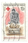 Stamps Mali -  cruz roja